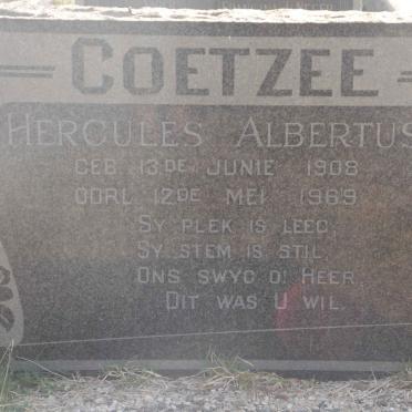 COETZEE Hercules Albertus 1908-1969