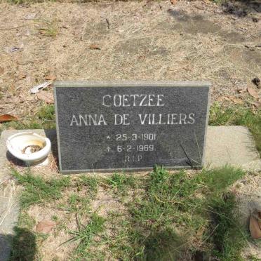 COETZEE Anna De Villiers 1901-1969
