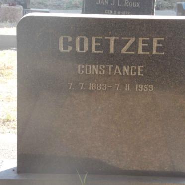COETZEE Constance 1883-1959