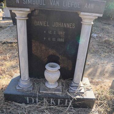 DEKKER Daniel Johannes 1942-1986