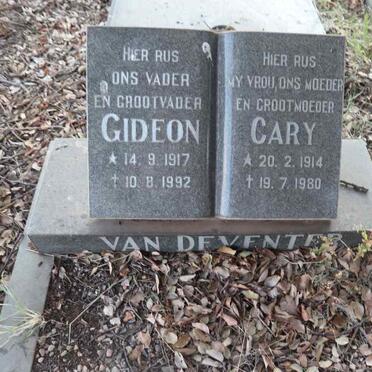 DEVENTER Gideon, van 1917-1992 & Cary 1914-1980