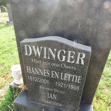 DWINGER Hannes -2006 & Lettie -1998 :: DWINGER Jan -2004