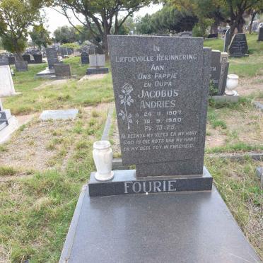 FOURIE Jacobus Andries 1907-1980
