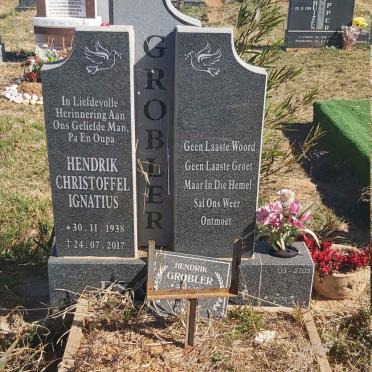 GROBLER Hendrik Christoffel Ignatius 1938-2017