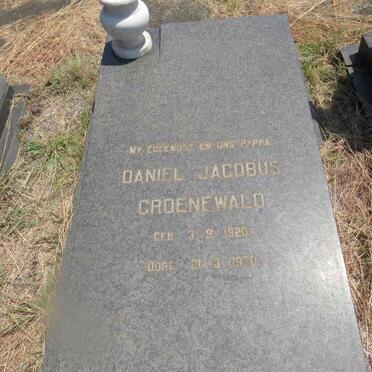 GROENEWALD Daniel Jacobus 1920-1970