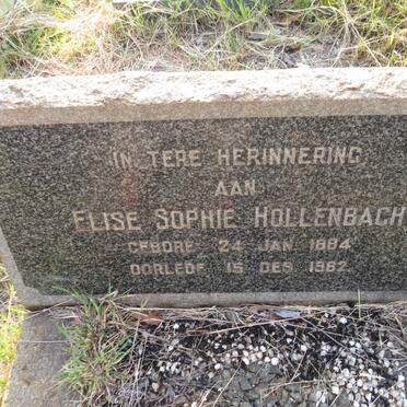 HOLLENBACH Elise Sophie 1884-1962