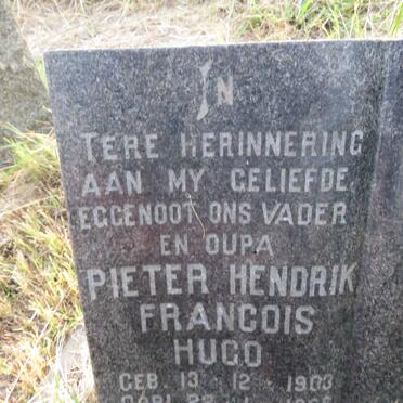 HUGO Pieter Hendrik Francois 1903-1966