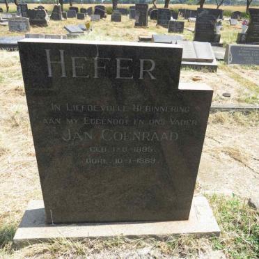 HEFER Jan Coenraad 1895-1969