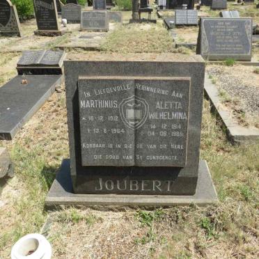 JOUBERT Marthinus 1912-1964 & Aletta Wilhelmina 1914-1989