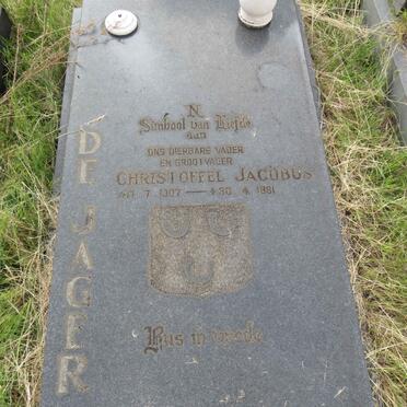 JAGER Christoffel Jacobus, de 1907-1981