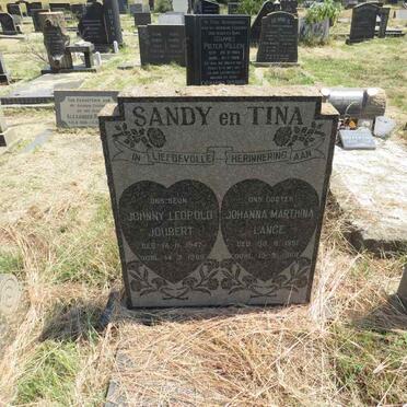 JOUBERT Johnny Leopold 1947-1968 & Johanna Marthina LANGE 1951-1988