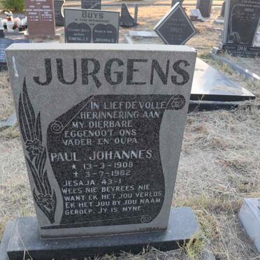 JURGENS Paul Johannes 1908-1982