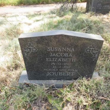 JOUBERT Susanna Jacoba Elizabeth 1903-1982