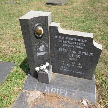 KRIEL Christiaan Jacobus Petrus 1977-1996