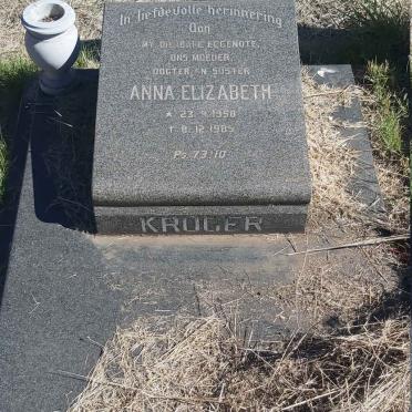 KRUGER Anna Elizabeth 1958-1985