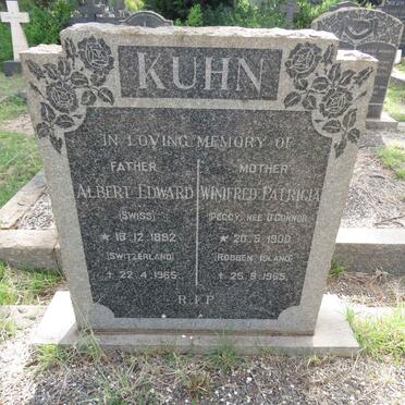 KUHN Albert Edward 1892-1965 & Winifred Patricia O'CONNOR 1900-1965