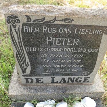 LANGE Pieter, de 1954-1959