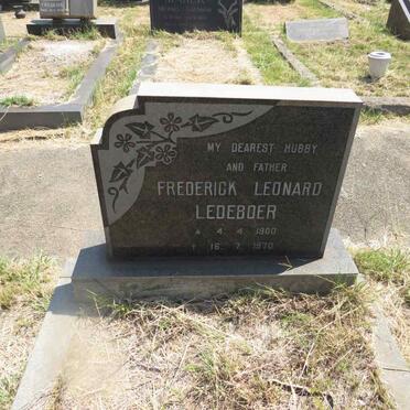 LEDEBOER Frederick Leonard 1900-1970