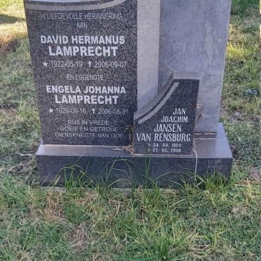 LAMPRECHT David Hermanus 1922-2006 &amp; Engela Johanna 1929-2006 :: RENSBURG Jan Joachim, Jansen van 1924-2008