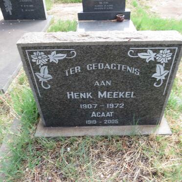 MEEKEL Henk 1907-1972 & Agaat 1919-2005