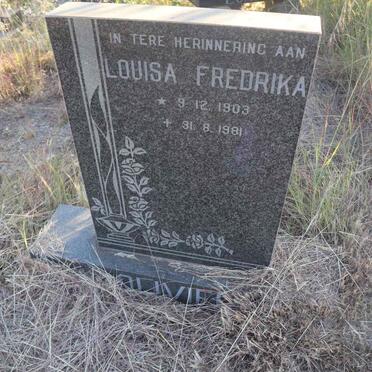 OLIVIER Louisa Fredrika 1903-1981