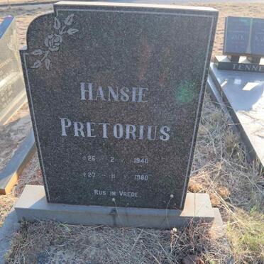 PRETORIUS Hansie 1940-1980