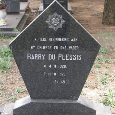PLESSIS Barry, du 1928-1975