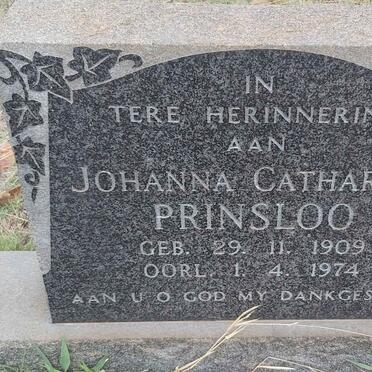 PRINSLOO Johanna Catharina 1909-1974