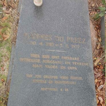 PREEZ Hannes, du 1910-1977