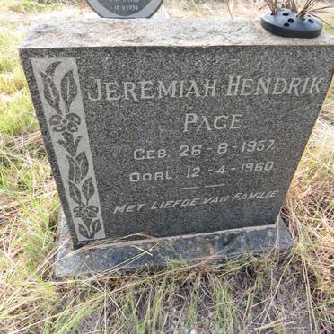 PAGE Jeremiah Hendrik 1957-1960