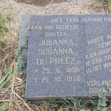 PREEZ Johanna Susanna, du 1958-1976