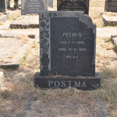 POSTMA Petrus 1898-1958