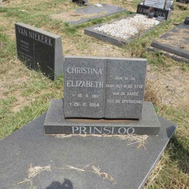 PRINSLOO Christina Elizabeth 1911-1984