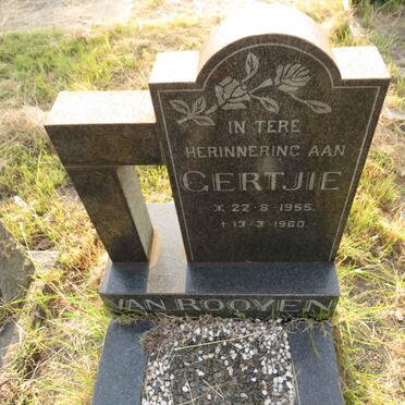 ROOYEN Gertjie, van 1955-1960