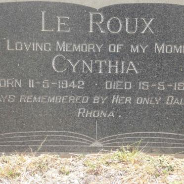 ROUX Cynthia, le 1942-1968