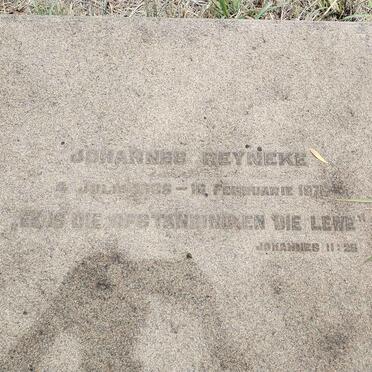 REYNEKE Johannes 1886-1975