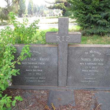 ROSSI Francesco 1884-1963 & Ninfa 1883-1967 