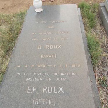 ROUX D. 1906-1979 &amp; E.F. 1915-2002