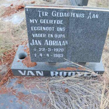 ROOYEN Jan Adriaan, van 1920-1983