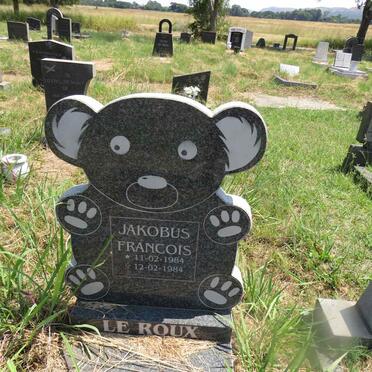 ROUX Jakobus Francois, le 1984-1984