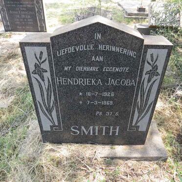 SMITH Hendrieka Jacoba 1926-1969