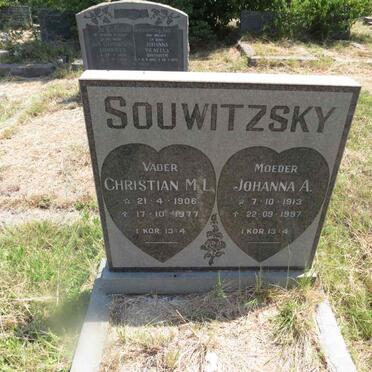 SOUWITZSKY Christian M.L. 1906-1977 & Johanna A. 1913-1997