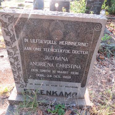 STEENKAMP Jacomina Andriena Christina nee SMITH 1936-1959
