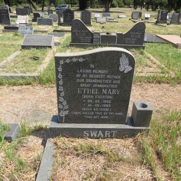 SWART Ethel Mary nee EVERTON 1902-1993