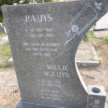 UYS P.A. 1914-1985 :: UYS W.J. 1955-1992