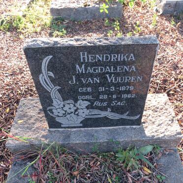 VUUREN Hendrika Magdalena, J.v. 1879-1962
