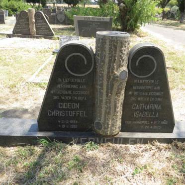 VERMEULEN Gideon Christoffel 1899-1982 & Catharina Isabella SWANEPOEL 1902-1975