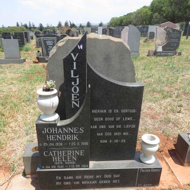 VILJOEN Johannes Hendrik 1936-1996 & Catherine Helen HOOD 1942-2014