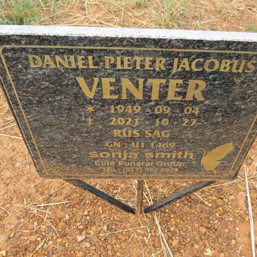 VENTER Daniel Pieter Jacobus 1949-2021