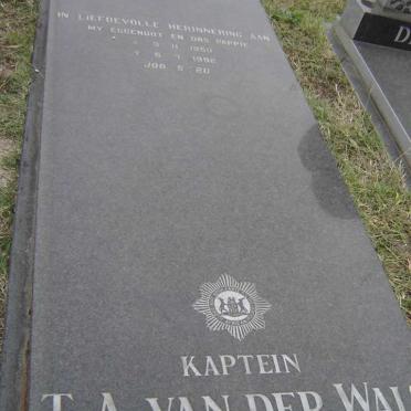 WALT T.A., van der 1950-1992
